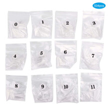 False Nail Tips Full Cover Natural Color Acrylic Nail Tips DIY Nail Art Sturdy Material Comfort Fit Reusable Design Easy to Use for Professional Use