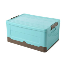 Stackable Storage Box with Cover – Compatible with Household Items, Books, Toys, Clothes & Towels; Decorative Closet Organizer with Handles