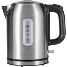 1.1L Electric Kettle with Auto Shut-Off, Boil-Dry Protection, Strix Thermostat, BPA-Free, 1500W, Stainless Steel – Black & Silver