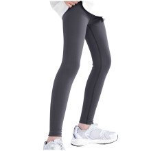 Kids' High-Waist Yoga & Sports Leggings, Dark Gray, 14-15 Years, Compatible with Football/Running/Baseball