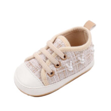 Infant Kids Newborn Toddler Baby Summer New Pearl Cute Wear Non-slip Breathable Sweat Baby Sports Soft Soled Shoes Beige