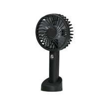 USB Rechargeable Handheld Fan – 3-Speed, Lightweight & Cute Aesthetic Design for Travel, Makeup Setting, Outdoor – Black, compatible with USB