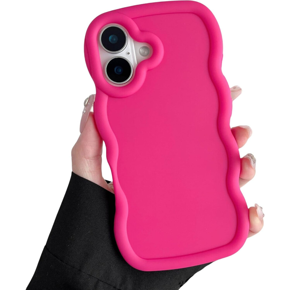 Cute Wavy Edge Silicone Case For Iphone 16 (6.1") – Thin, Soft, Shockproof, Compatible With Iphone 16 9485826636571