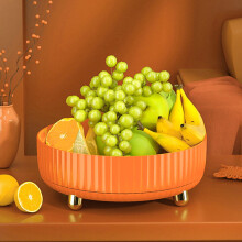 Fruit Storage Box, Snack Tray Organizer, Compartment Dried Fruit Tray, Rotating Snack Serving Platter, Food Storage Container for Parties