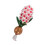 Lavendelbloembroche van legering, 2x5,5 cm 5