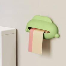 Little Monsters Wall-Mounted Garbage Bag Storage Box – No-Drill, Plastic, Cute Design for Kitchen/Bathroom/Toilet, Compatible with Standard Trash