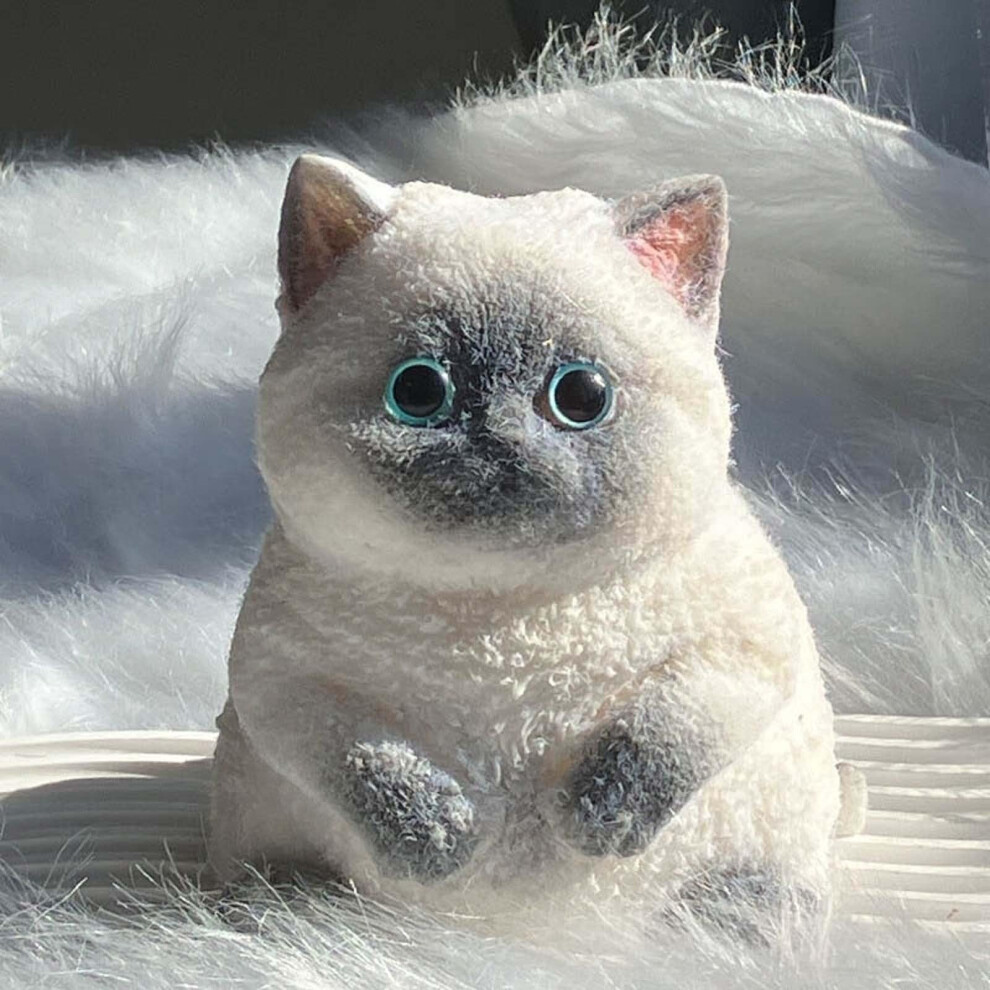 Handmade Taba Squishy Cat, Silicone Squeeze Toys for Stress Relief Giant Squishy Toys Cute Kawaii Squishies Toys for Anxiety&Relaxation(D)