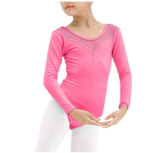 Long Sleeve Black Leotard for Girls Gymnastics Leotards Toddler Dance Ballet Bodysuit Hot Pink 2-3 Years
