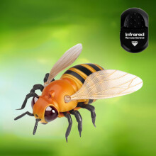 Honeybee Toy Remote Control Honeybee Insect Realistic Simulation Electric Electronic Animal Gifts for Halloween Christmas Birthday