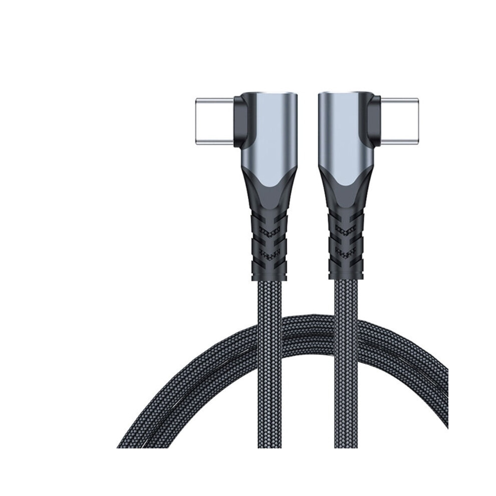 Mobile Phone 90 Degree Quick Charging 100W Fast Charging Usb C To Usb C Cable Wire Right Angle Data Charging Cable 9193271836384