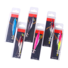 6Pcs Luminously Squid Jigs Hook Fishing Lures Baits Cuttlefish Sleeve Squid Jigs Saltwater Hard Night Fishing Baits