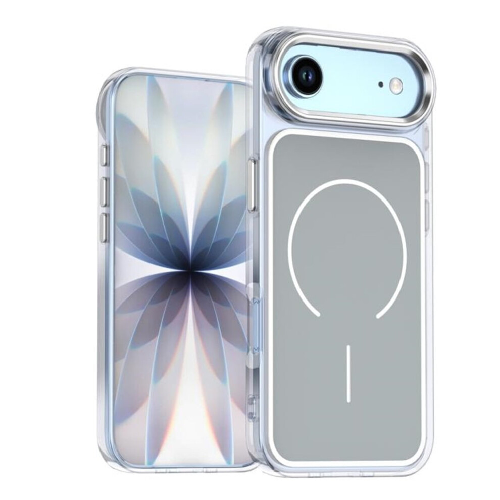 Magnetic Case For Iphone Air (6.5"), Magsafe-Compatible, Heavy-Duty Shockproof, Electroplated Dual-Color, Grey 9193271840435