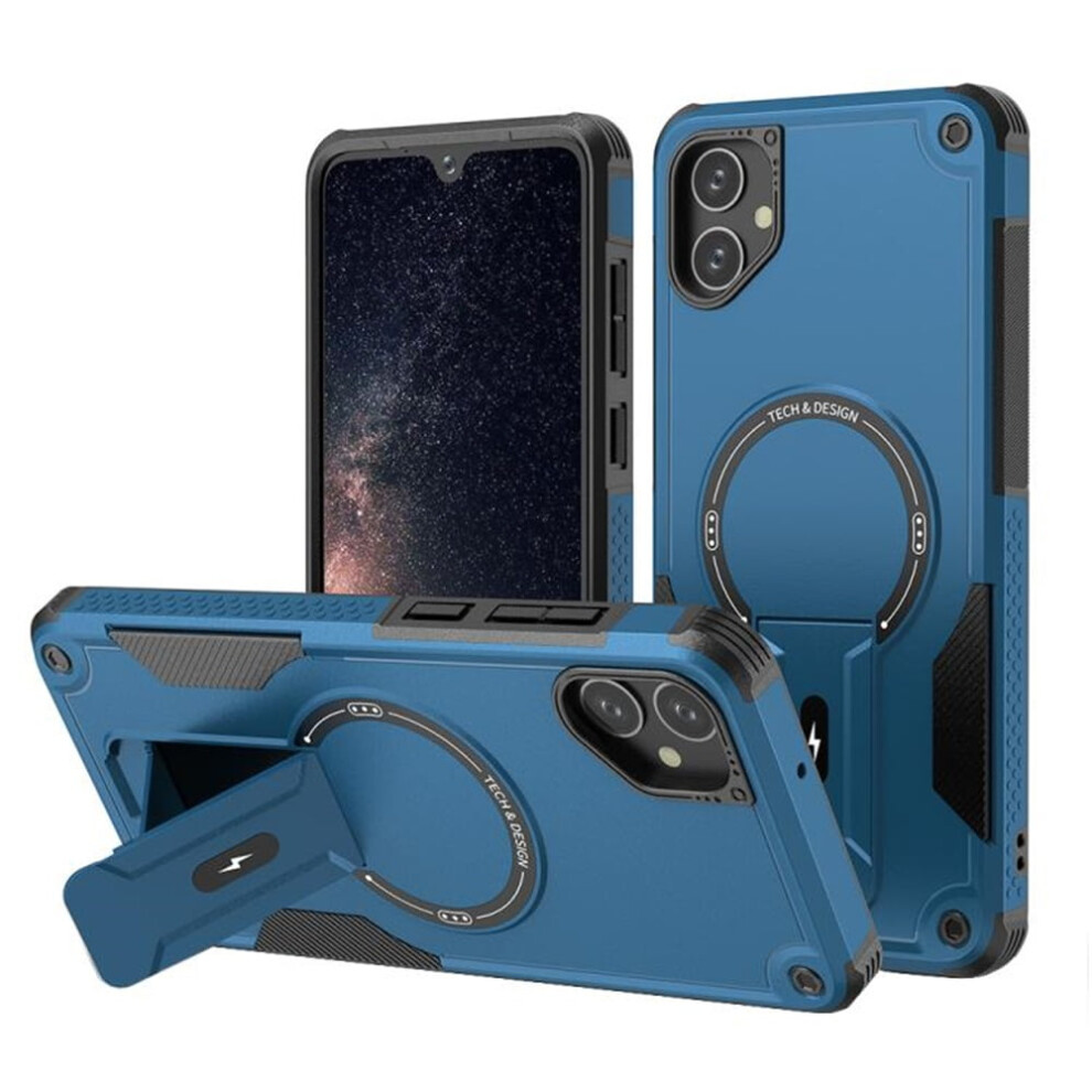 Samsung Galaxy A05 6.7" Case Â Magsafe Compatible, Military-Grade Shockproof Tpu With Built-In Stand, Blue 9418476697081