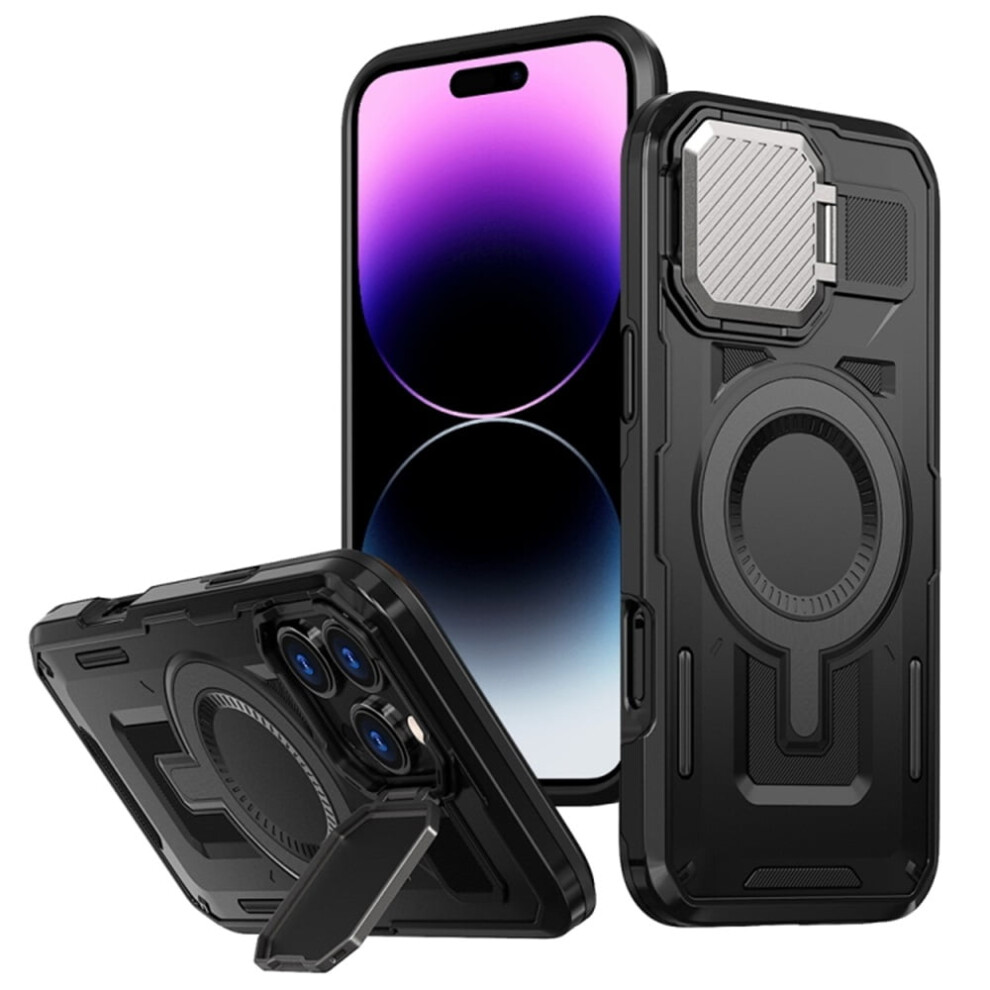 Iphone 14 Pro 6.1" Rugged Magnetic Case Black 9130661413251
