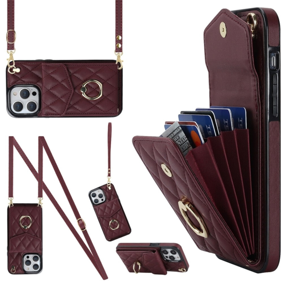 Iphone 13 Pro Case Pu Leather Wallet With Rfid Shielding 968604593994