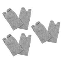 3 Pairs Men Women Unisex Casual Sandal Flip Flops Socks Elastic Size, White / GrayA