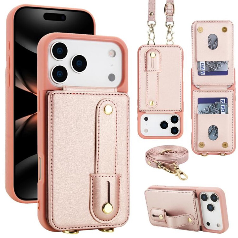 Pu Leather Flip Wallet Case With Wristband And Card Slots 9130661413015