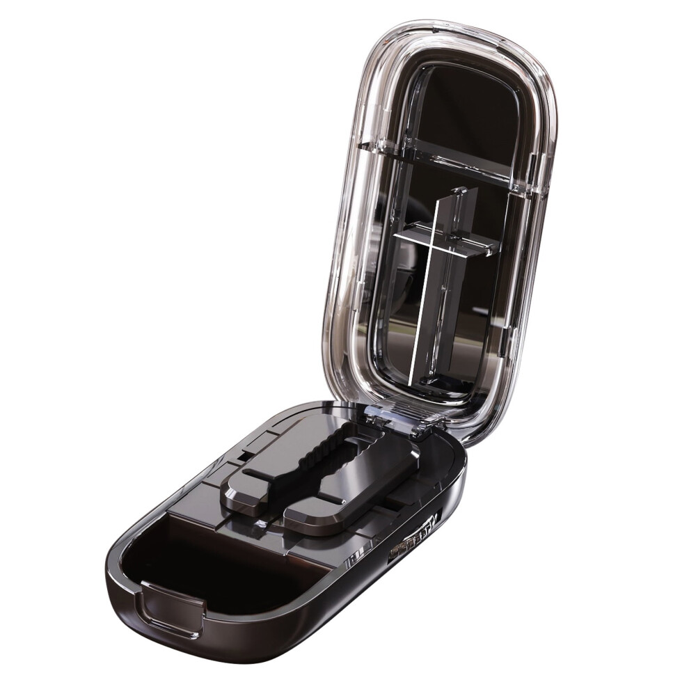 Pills Cutter Splitter with Dispenser Tablets Box Pills Splitter Pills Organizers Tablet Cutter for Cuts Pills