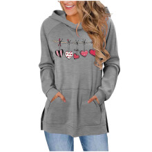 Søde sweatshirts til kvinder Trendy oversized hættetrøjekjole til kvinder Pullover sweatshirt med slids og lommer