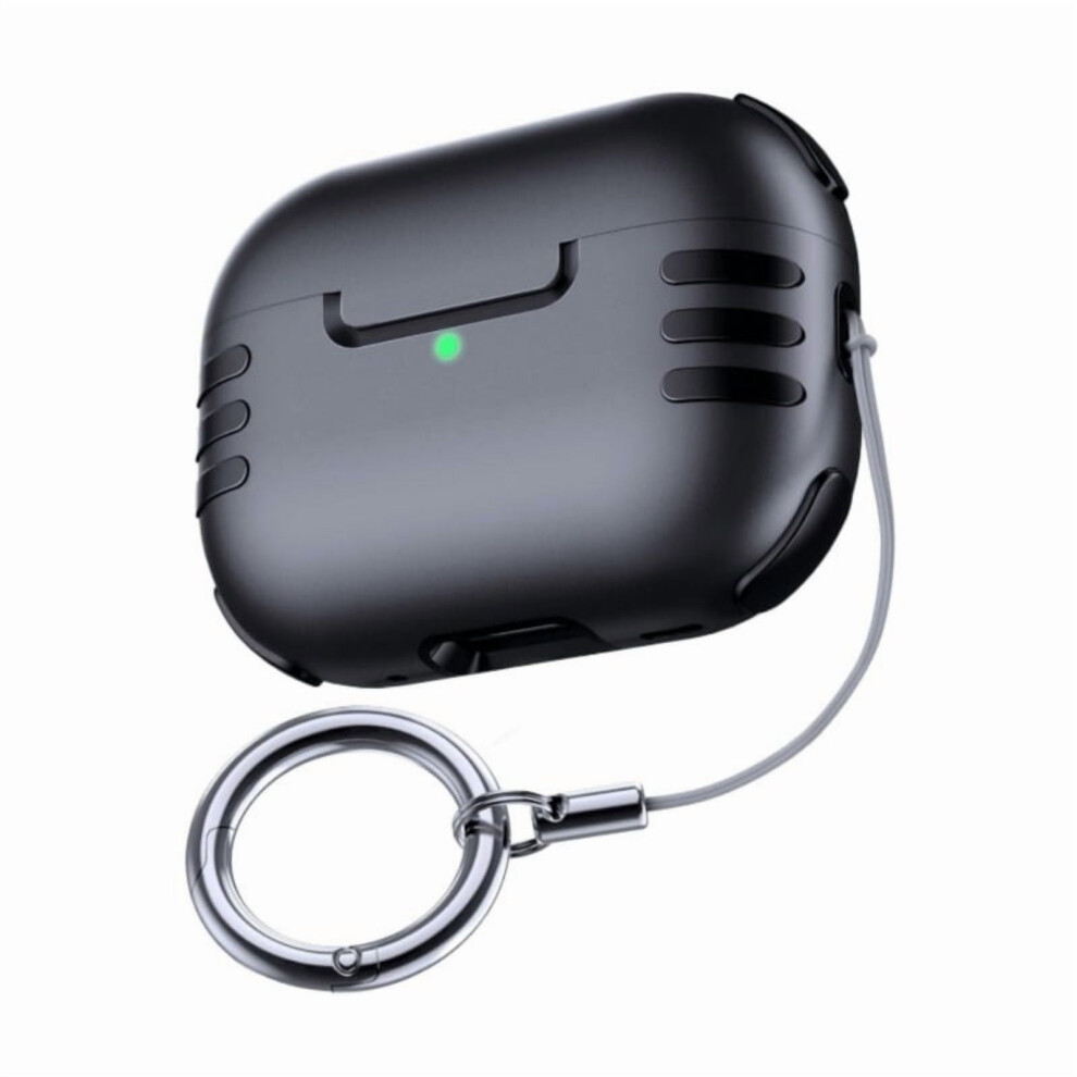 Shockproof Hard Pc Case For Compatible With Airpods Pro2 Wireless Earbuds Secures Fit Durable Protective Cover With Carabiner Clip 9418476700569