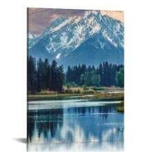 Grand Teton Nemzeti Park tájképét ábrázoló vászonkép 16x20 hüvelyk