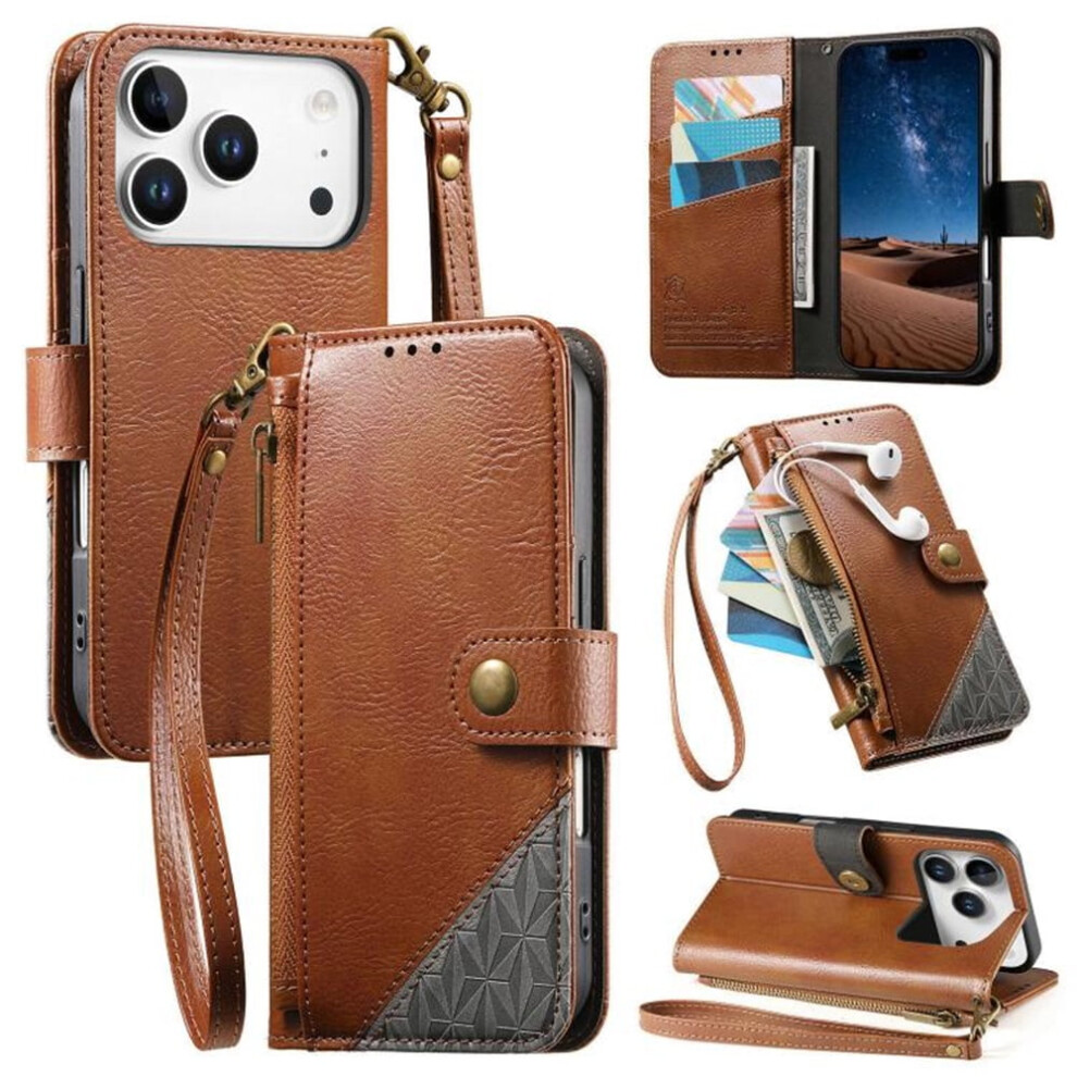 Iphone 17 Pro Wallet Pu Leather Magnetic Flip Case 9165521155828