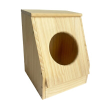 Bunny Hay Feeder Wooden Rack Stand Large Capacity Easy to Install for Small Pets Rabbit Guinea Pig Chinchilla