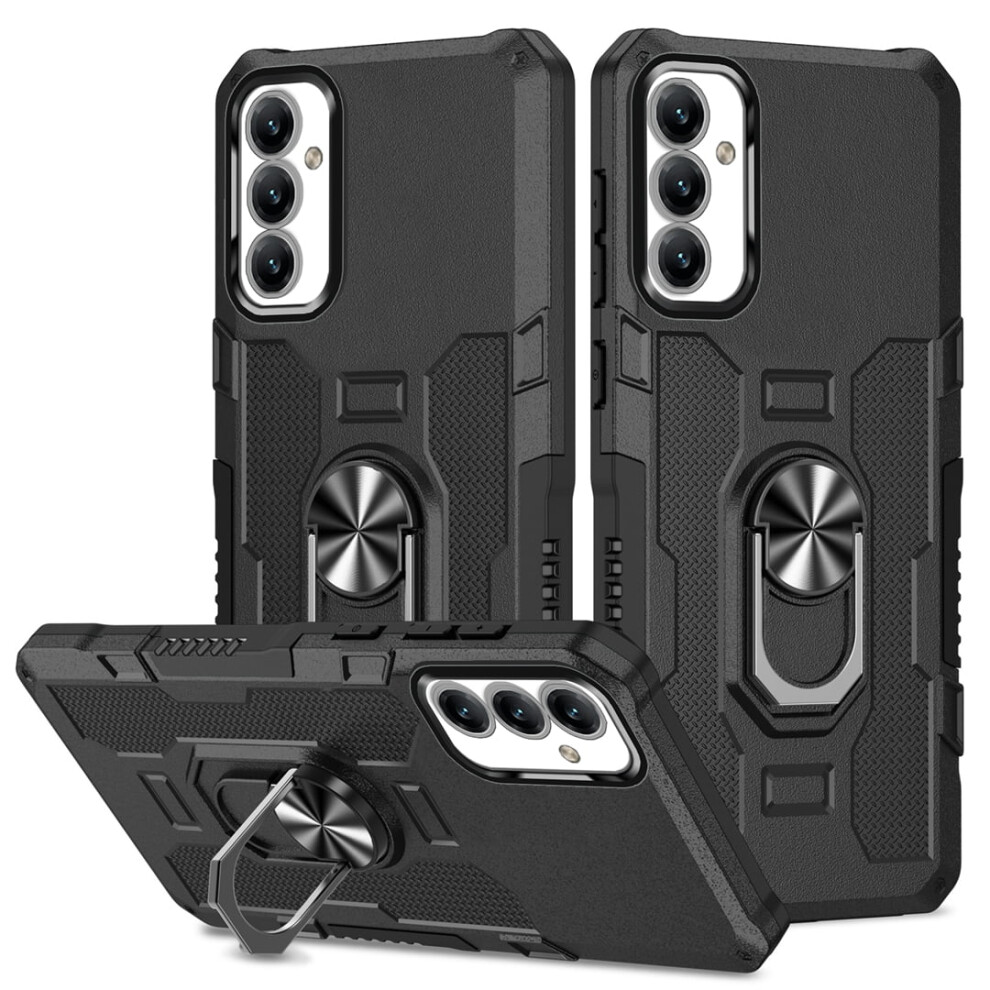 Rugged Defender Case For Samsung Galaxy A14 5G (6.6") Â Anti-Drop, Non-Slip, Ring Holder & Kickstand, Compatible With Samsung A14 5G Black 9193271839576