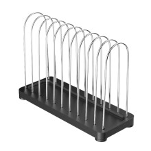 Metal Record Holder Stand 10-Slot Tabletop Album Display