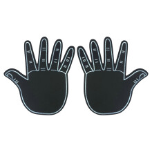 2PCS Enthusiastic Foam Hand Pair Double Sided Cheer Props for Baseball and Community Gatherings
