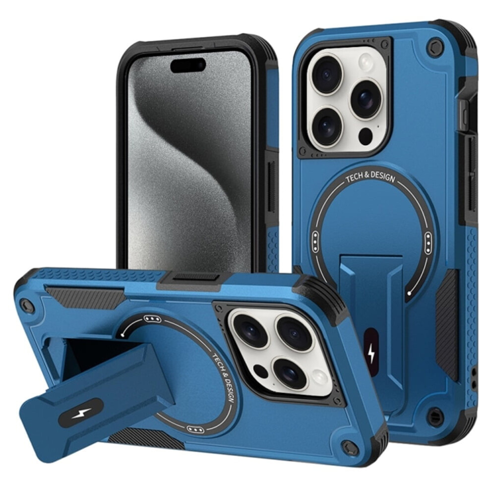 Iphone 15 Pro 6.1 Inch Case Magsafe Stand Shockproof Tpu 9087558879143