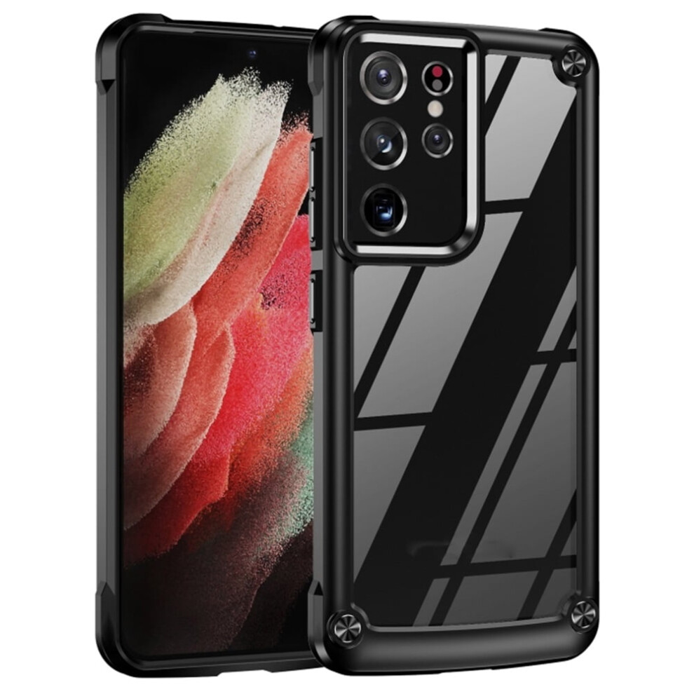 Samsung Galaxy S21 Ultra 6.8 Inch Case Clear Hard With 9165521159864