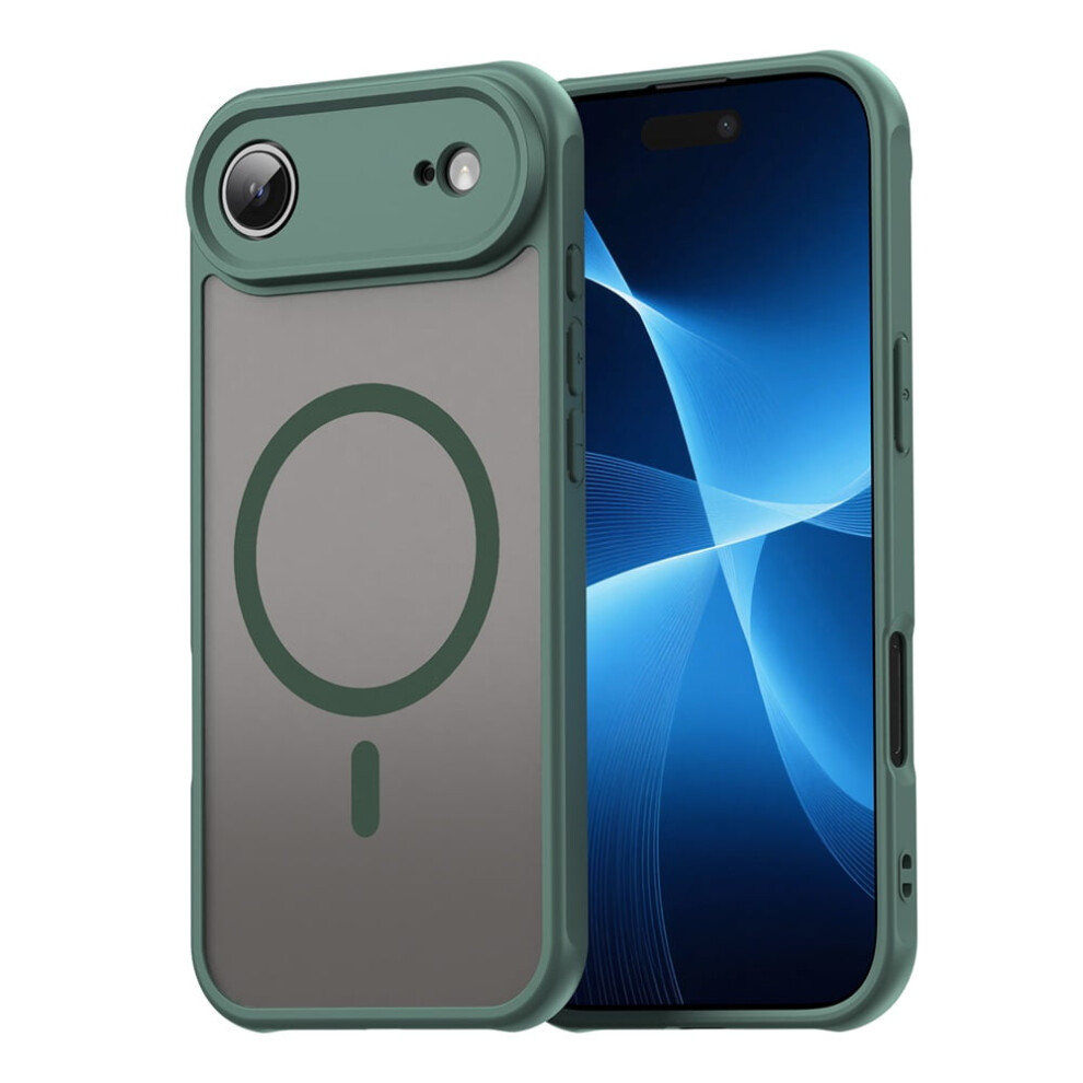 Magnetic Translucent Matte Shockproof Case For Iphone Air – Magsafe Compatible, Military-Grade Drop Protection, Green 9152228538382