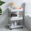 Rolling Storage Trolley, 3-Tier Mobile Shelving Unit for Laundry Room, Kitchen, and Bathroom Organization, Convenient Rolling Storage Solution 1