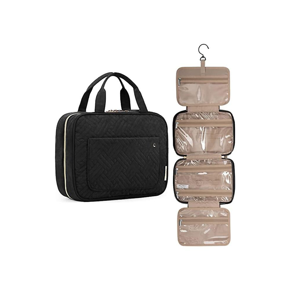 Miman Toiletry Bag Travel Bag With Hanging Hook Water Resistant Makeup Cosmetic Bag