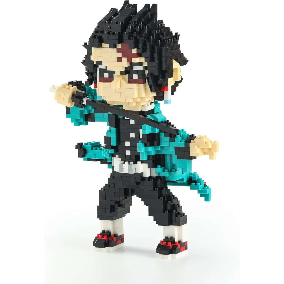 Anime Demon Slayer Tanjiro Kamado Building Sets Cosplay for Adults Not Compatible with Lego