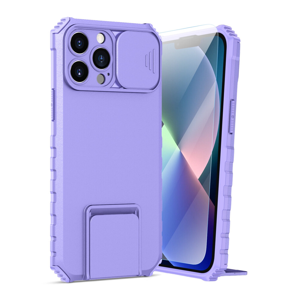 Rugged Iphone 11 Pro Max Case With Screen Protector, Slide Camera Cover & Built-In Stand Â Compatible With Iphone 11 Pro Max Purple 9130661933469