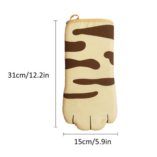Oven Mitts Heat-Resistant with Cotton Lining 1 Pair 1