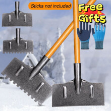 HJuyYuah Steel Shovel Head (Without Handle), Heavy-Duty Multi-Purpose Tool for Ice Chopping, Snow Removal, Yard Weeding & Soil Digging