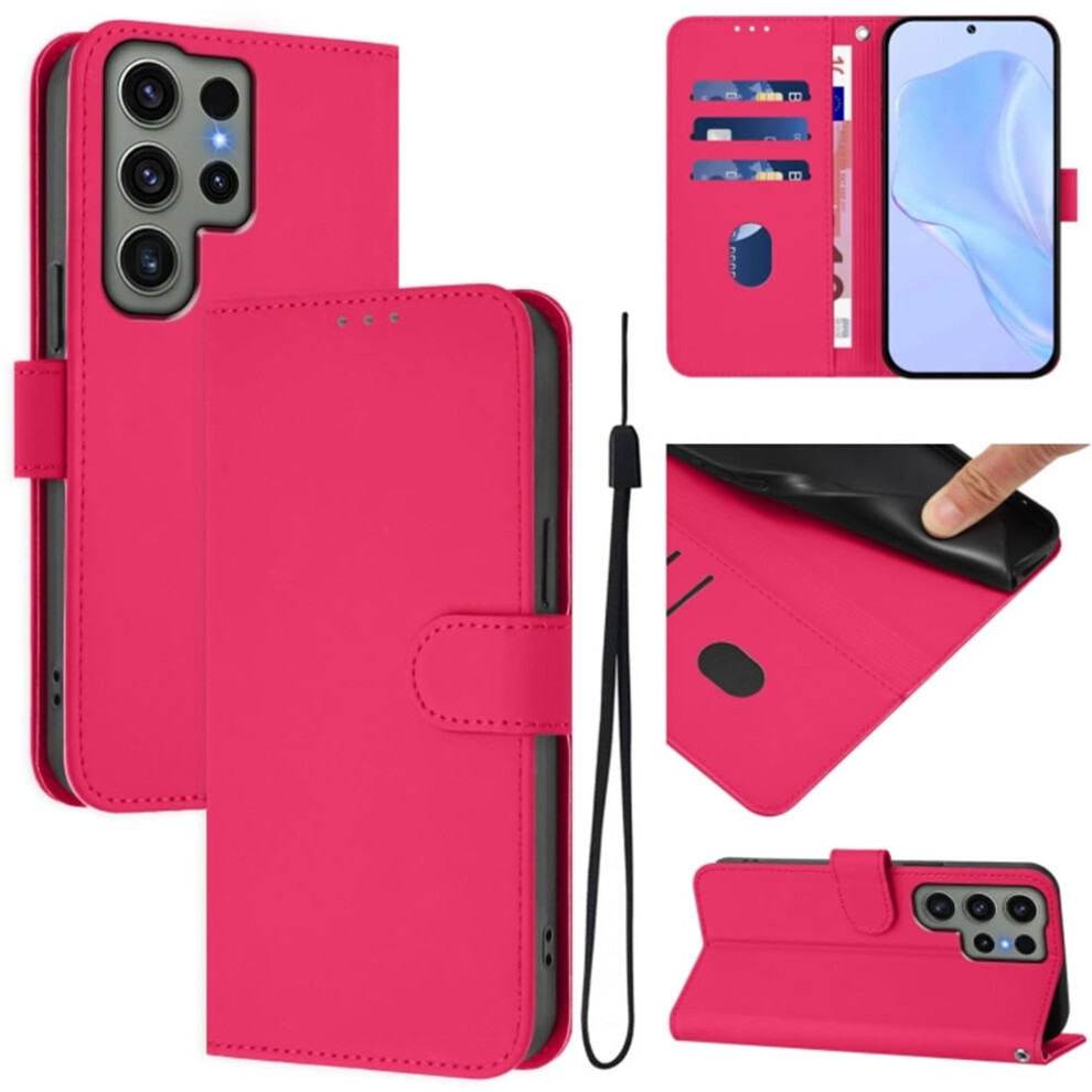 Wallet Case For Samsung Galaxy S23 Ultra 5G Pu Leather Rose 9087558884680