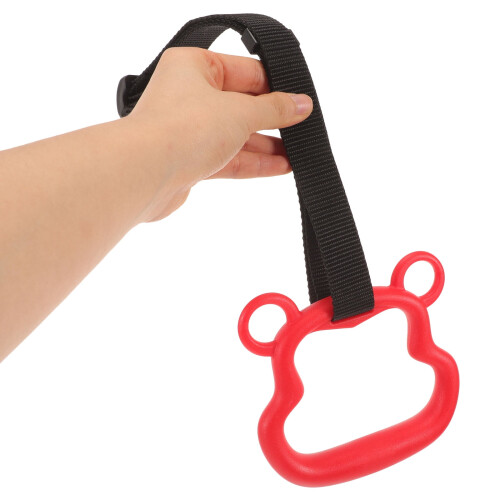 Indoor Gymnastics Set for Pull-, Portable Red Exercise Equipment for 2