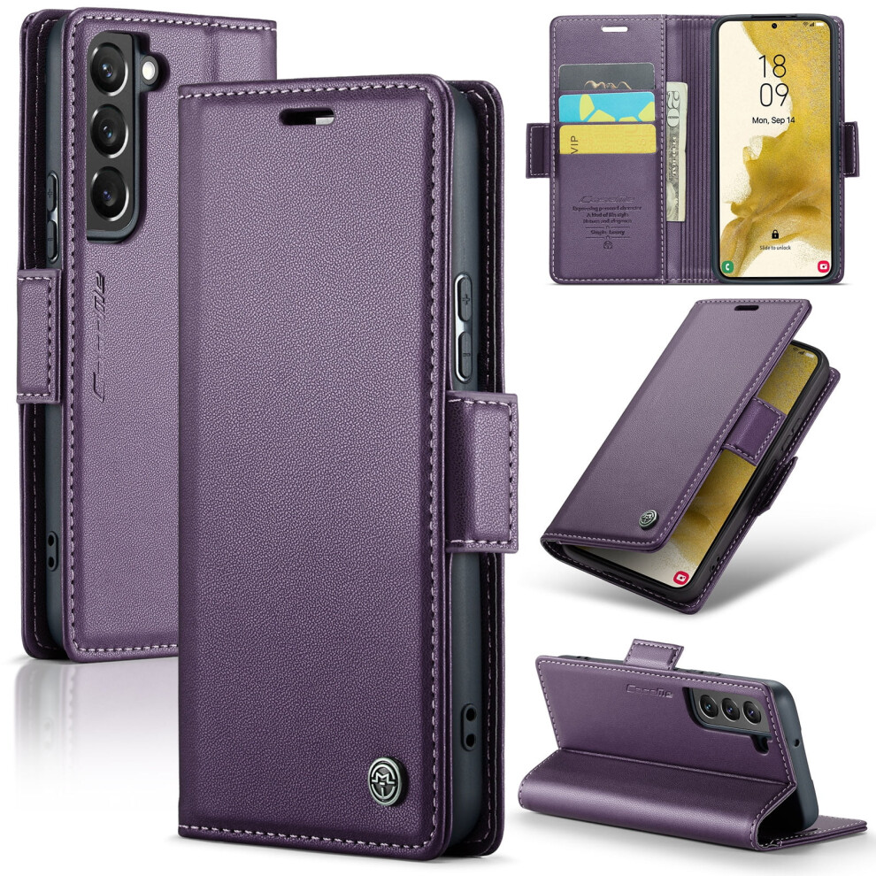 Caseme Leather Wallet Case For Samsung Galaxy S22 5G Â 9165521157518