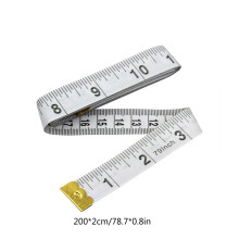 Dual Scale Measuring Tape For Sewing Tailoring Craft Body Measurement Accurate Vinyl Material With Metal Ends