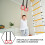 Indoor Gymnastics Set for Pull-, Portable Red Exercise Equipment for 5