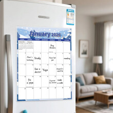 Magnetic Refrigerator Calendar 2026 12 Months