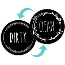Dishwasher Magnet for Better Kitchen Organization - Double Sided Clean Dirty Magnet That's Water Resistant