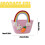 Osterhasenkorb, handgewebte Seiltasche mit Regenbogen 3