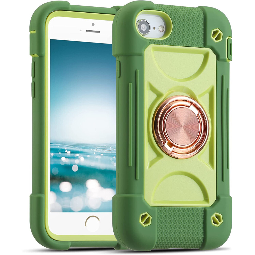 Avocado Iphone Se3/Se2/6/6S/7/8 4.7" Case Â Military Shockproof, Ring Stand, Compatible With Iphone Se3, Se2, 6, 6S, 7, 8 9165521646111