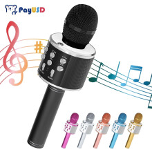 Kabelloses Bluetooth-Karaoke-Mikrofon Schwarz 5-in-1