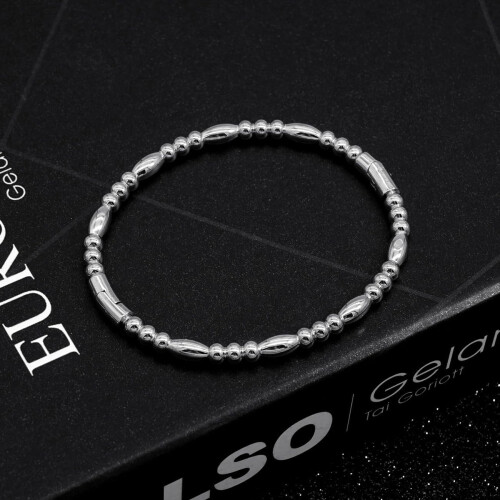 Roestvrijstalen bamboe armband 2